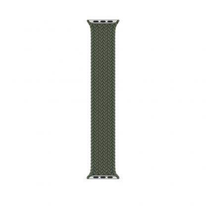 Sdesign Braided SoloLoop Band - текстилна каишка за Apple Watch 38мм, 40мм (тъмнозелен)