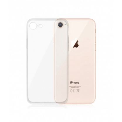 PanzerGlass TPU Clear Case - силиконов (TPU) калъф със стъклен гръб за iPhone SE (2022), iPhone SE (2020), iPhone 8, iPhone 7 (прозрачен)