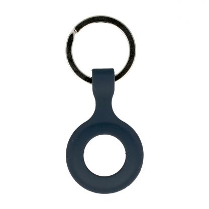 Tel Silicone Keyring - силиконов ключодържател за Apple AirTag (тъмносин)