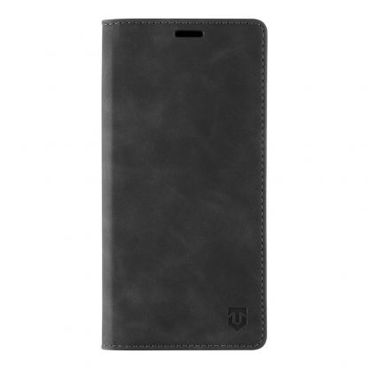 Tactical Xproof Flip Case - кожен калъф с поставка и отделение за кр. карти за iPhone 12, iPhone 12 Pro (черен)