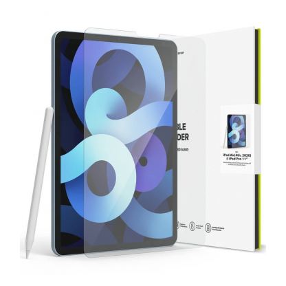 Ringke Invisible Defender ID Glass Tempered Glass 2.5D - калено стъклено защитно покритие за дисплея на iPad Pro 11 M1 (2021) iPad Pro 11 (2020), iPad Air 4 (2020), iPad Pro 11 (2018) (прозрачен)
