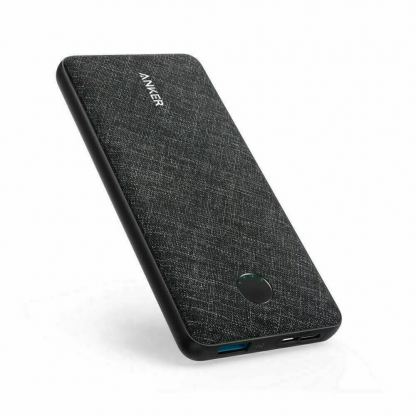 Anker PowerCore Metro Slim 10000 mAh Power Bank - преносима външна батерия с USB-A изход за зареждане на мобилни устройства (черен)