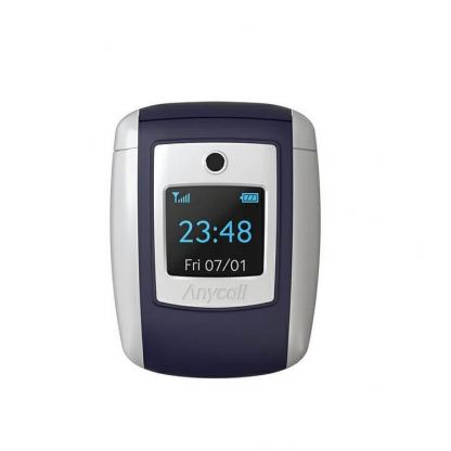 Samsung Anycall Retro Cover GP-FPR190HIBWW - оригинален поликарбонатов ретро кейс за Samsung Galaxy Buds Live, Galaxy Buds Pro (син) 