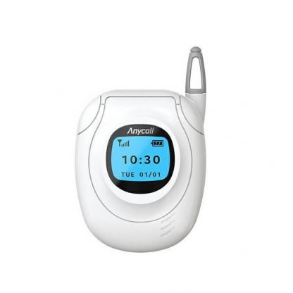 Samsung Anycall Retro Cover GP-FPR190HIBWW - оригинален поликарбонатов ретро кейс за Samsung Galaxy Buds Live, Galaxy Buds Pro (бял) 