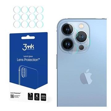 3MK Lens Protection Hybrid Glass Set - предпазни стъклени защитни покрития за камерата на iPhone 13 Pro Max (4 комплекта)