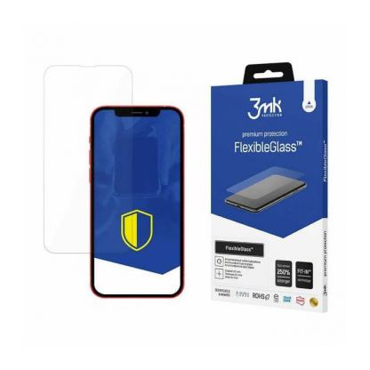 3mk FlexibleGlass Screen Protector - хибридно стъклено защитно покритие за дисплея на iPhone 13 mini (прозрачен)
