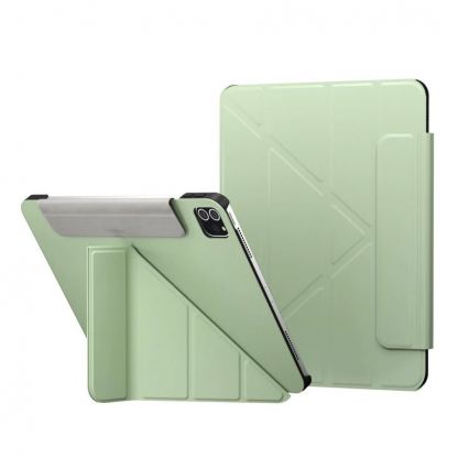 SwitchEasy Origami Case - полиуретанов кейс и поставка за iPad Pro 11 M1 (2021), iPad Pro 11 (2020), iPad Pro 11 (2018), iPad Air 4 (2020) (зелен)