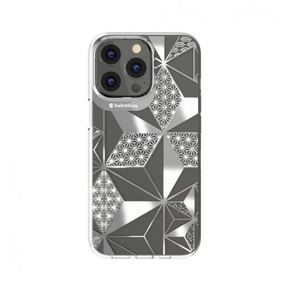 SwitchEasy Artist Asanoha Case - дизайнерски хибриден удароустойчив кейс за iPhone 13 Pro Max (прозрачен) 