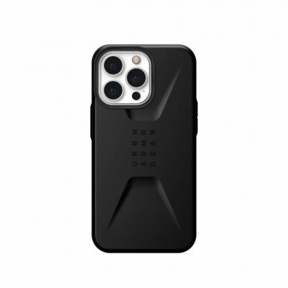 Urban Armor Gear Civilian - удароустойчив хибриден кейс за iPhone 13 Pro Max (черен)