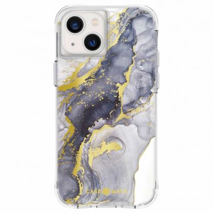 CaseMate Tough Print Case - дизайнерски кейс с висока защита за iPhone 13 (лилав)