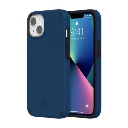 Incipio Duo Case - удароустойчив хибриден кейс за iPhone 13 (тъмносин)