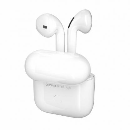 Dudao U14B TWS Bluetooth Earphones - безжични блутут слушалки със зареждащ кейс (бял)