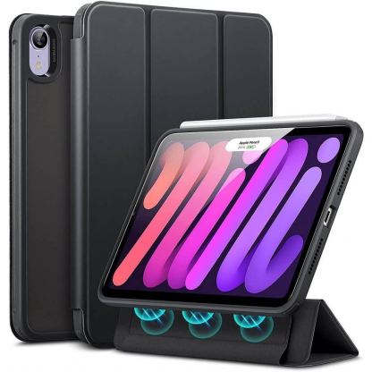 ESR Rebound Hybrid Protection Case - полиуретанов калъф с поставка за iPad mini 6 (2021) (черен)
