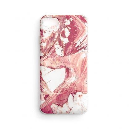 Wozinsky Marble Silicone Case - силиконов (TPU) калъф за Samsung Galaxy S21 FE (розов)