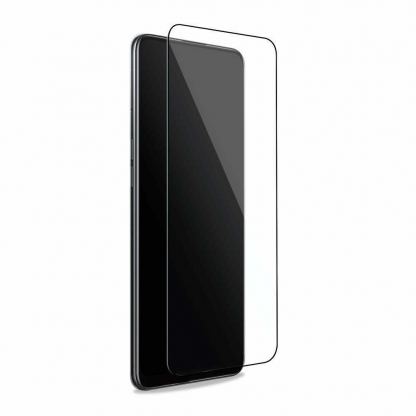 Puro Frame 3D Glass Full Screen Curved Tempered Glass - калено стъклено защитно покритие за дисплея на Samsung Galaxy S22 (черен-прозрачен)