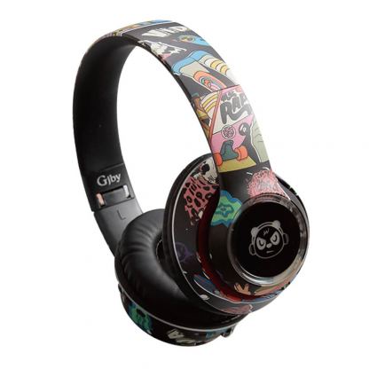 Gjby CA-036 BT Wireless Over-Ear Headphones - безжични блутут слушалки с микрофон за мобилни устройства (черен)