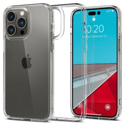 Spigen Ultra Hybrid Case - хибриден кейс с висока степен на защита за iPhone 14 Pro Max (прозрачен)