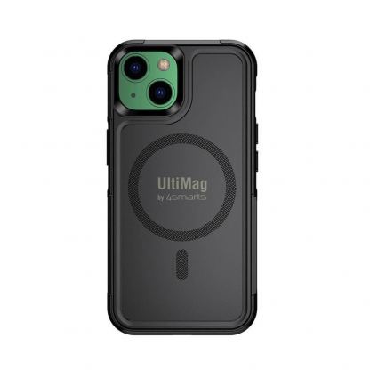 4smarts Defend Case with UltiMag - хибриден удароустойчив кейс с MagSafe за iPhone 14 (черен)