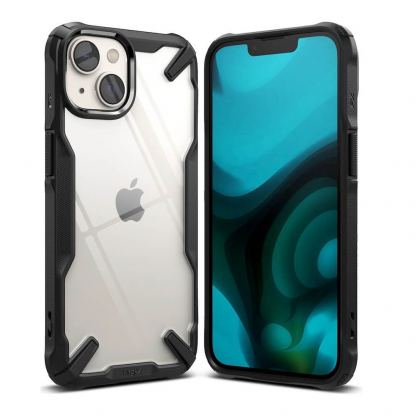 Ringke Fusion X Case - хибриден удароустойчив кейс за iPhone 14 (черен)