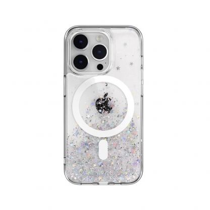 SwitchEasy Starfield M Case With MagSafe - дизайнерски хибриден удароустойчив кейс с MagSafe за iPhone 14 Pro (прозрачен)