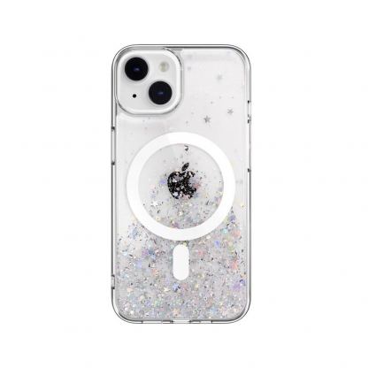 SwitchEasy Starfield M Case With MagSafe - дизайнерски хибриден удароустойчив кейс с MagSafe за iPhone 14 (прозрачен)