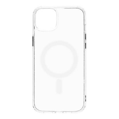 Tactical MagForce TPU Cover - хибриден удароустойчив кейс с MagSafe за iPhone 14 Plus (прозрачен) 