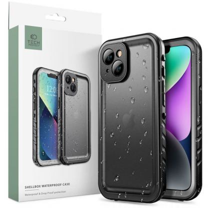 Tech-Protect Shellbox IP68 Waterproof Case - ударо и водоустойчив кейс за iPhone 14 Plus (черен)