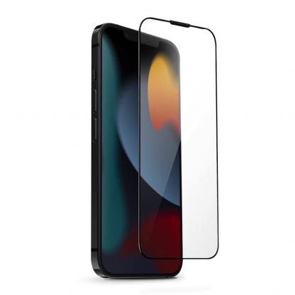 Uniq Optix Vivid Pro Full Cover Tempered Glass - калено стъклено защитно покритие за дисплея на iPhone 14 Plus (черен-прозрачен)