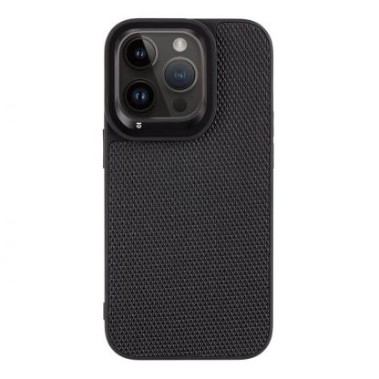 Tactical Blast Pit Cover - хибриден удароустойчив текстилен кейс за iPhone 14 Pro (черен)