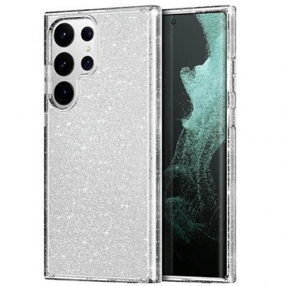 Uniq LifePro Xtreme Glitter Case - хибриден удароустойчив кейс за Samsung Galaxy S23 Ultra (прозрачен)
