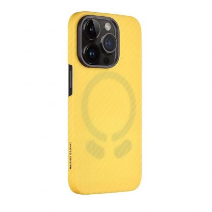 Tactical MagForce Aramid Industrial Limited Edition Case - кевларен кейс с MagSafe за iPhone 15 Pro (жълт)