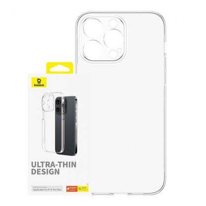 Baseus Lucent Case - поликарбонатов кейс за iPhone 15 Pro Max (прозрачен)