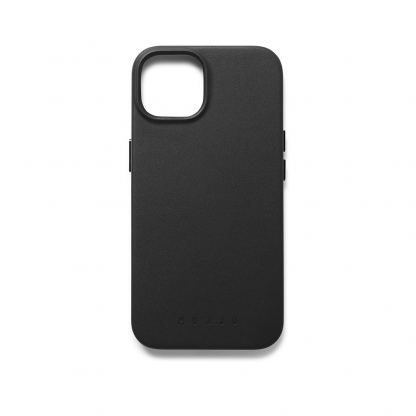 Mujjo Full Leather MagSafe Case - премиум кожен (естествена кожа) кейс с MagSafe за iPhone 15 Plus, iPhone 14 Plus (черен)