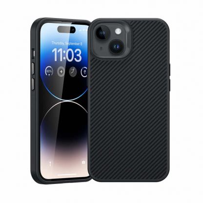 Benks MagClap ArmorPro Kevlar Case 600D - удароустойчив кевларен кейс с MagSafe за iPhone 15 Plus (черен)