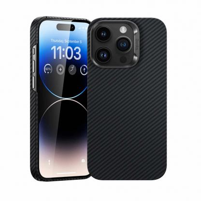 Benks Armor Air Kevlar Metal Frame Case 600D - кевларен кейс с MagSafe за iPhone 15 Pro (черен)