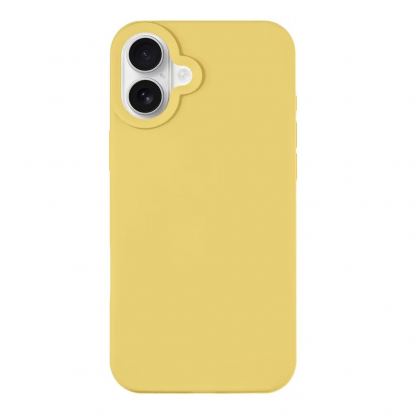 Силиконов калъф с MagSafe за iPhone 16 Plus - Tactical MagForce Velvet Smoothie Cover (жълт)