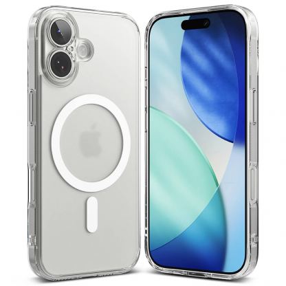Хибриден кейс с висока степен на защита с MagSafe за iPhone 17 - Ringke Fusion Magnetic Case (прозрачен-мат)