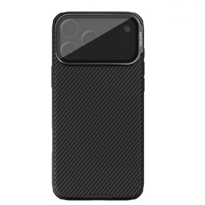 Хибриден удароустойчив кейс с вградена поставка за iPhone 17 Pro Max - Nillkin CamShield Prop Case (черен)