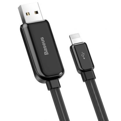 Lightning USB кабел за Apple устройства с Lightning порт (100 см) - Baseus Glowing USB Lightning Cable (CALLG-01) (черен)