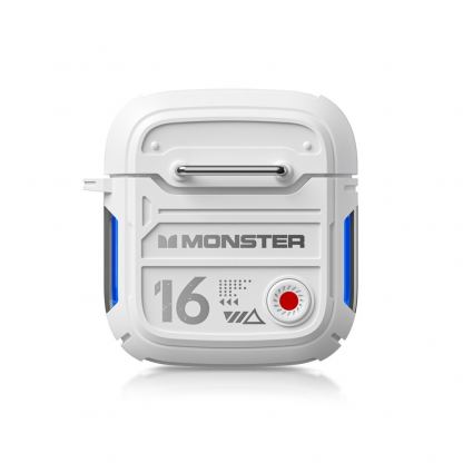 Безжични блутут слушалки със зареждащ кейс - Monster Airmars TWS In-Ear Gaming Bluetooth Earphones XKT16 (бял)