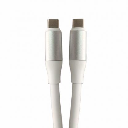 USB-C кабел за устройства с USB-C порт - 4smarts PremiumCord USB-C to USB-C Cable (бял) (25 см) (bulk)