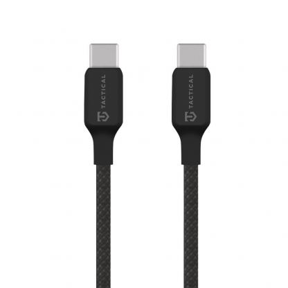 Здрав кабел с въжена оплетка и бързо зареждане за устройства с USB-C порт - Tactical Stitch Thread USB-C to USB-C Cable 60W (200 см) (черен)