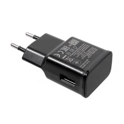 Захранване за ел. мрежа с USB изход и технология за бързо зареждане за Samsung смартфони и таблети (черен) - Samsung Fast Charger EP-TA200EBE 15W (bulk)