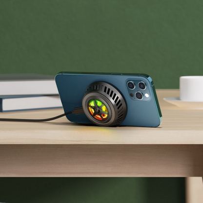 Поставка (пад) за безжично зареждане за iPhone с MagSafe - Acefast Wireless Induction Charger With Cooling System (черен)
