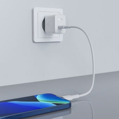 Захранване за ел. мрежа с USB-C изход с технология за бързо зареждане - Acefast GaN Charger USB-C 30W (черен)