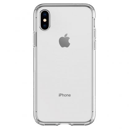 Spigen Liquid Crystal Case - тънък силикнов (TPU) калъф за iPhone XS, iPhone X (прозрачен) 