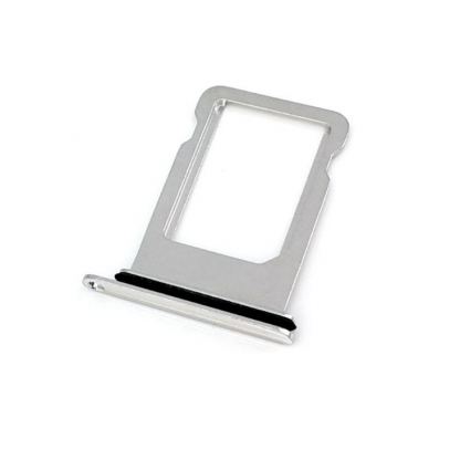 OEM iPhone Sim Tray - резервна поставка за сим картата за iPhone XS (сребрист)