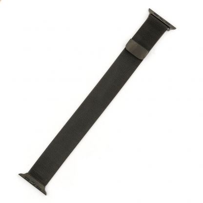 4smarts Metal Milanese Loop Band - стоманена, неръждаема каишка за Apple Watch 42мм, 44мм (черен)