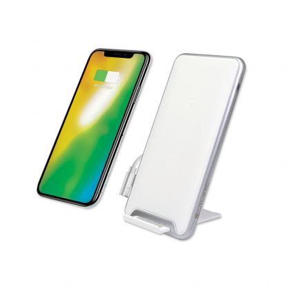 4smarts Inductive Fast Charger VoltBeam Pro 10W - поставка (пад) за безжично захранване за QI съвместими устройства (бял)