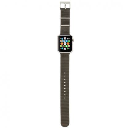 Incase Nylon Nato Band - текстилна каишка за Apple Watch 38мм, 40мм (тъмносив)